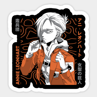 Annie Female Titan  Attack on Titan Sticker